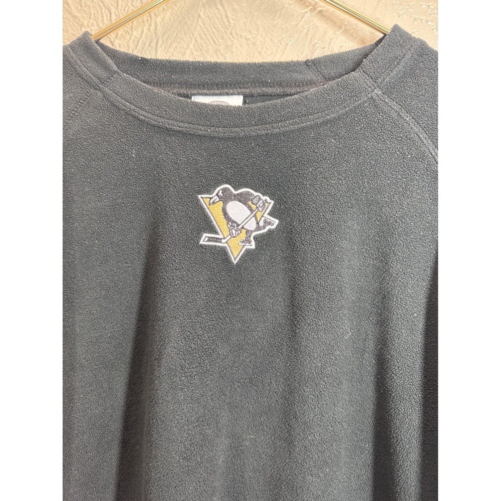 Pittsburgh‎ Penguins NHL Fleece Pullover Sweatshirt Mens XL Black Long Sleeve